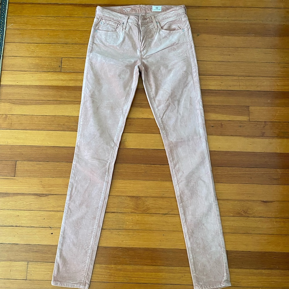 AG Adriano Goldschmied Women's Skinny Jeans in Blush Pink